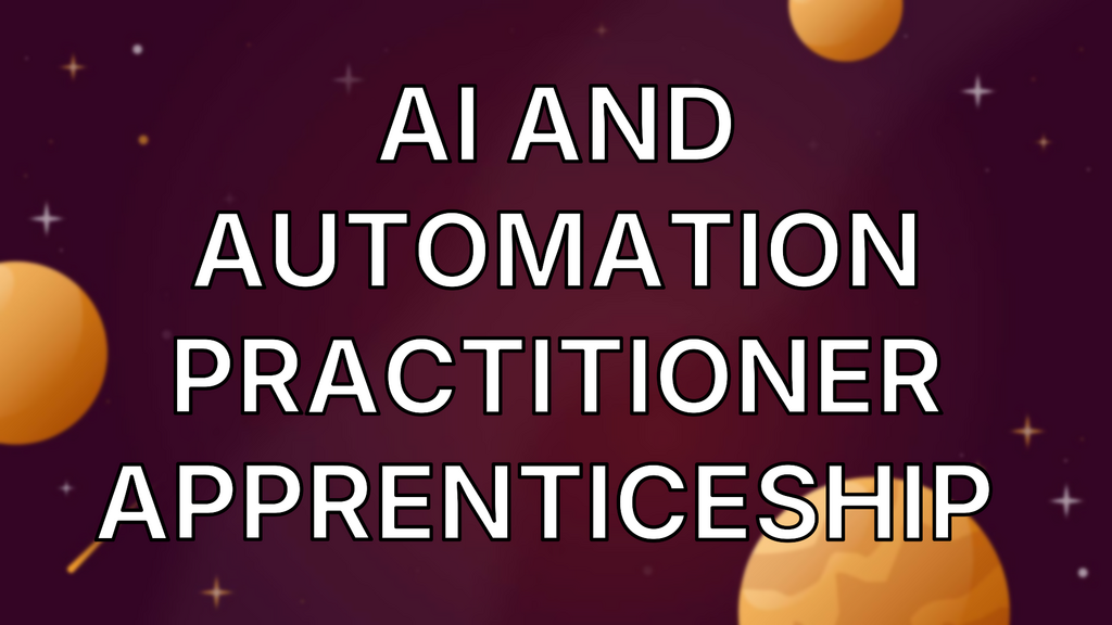 AI and automation practitioner apprenticeship  image