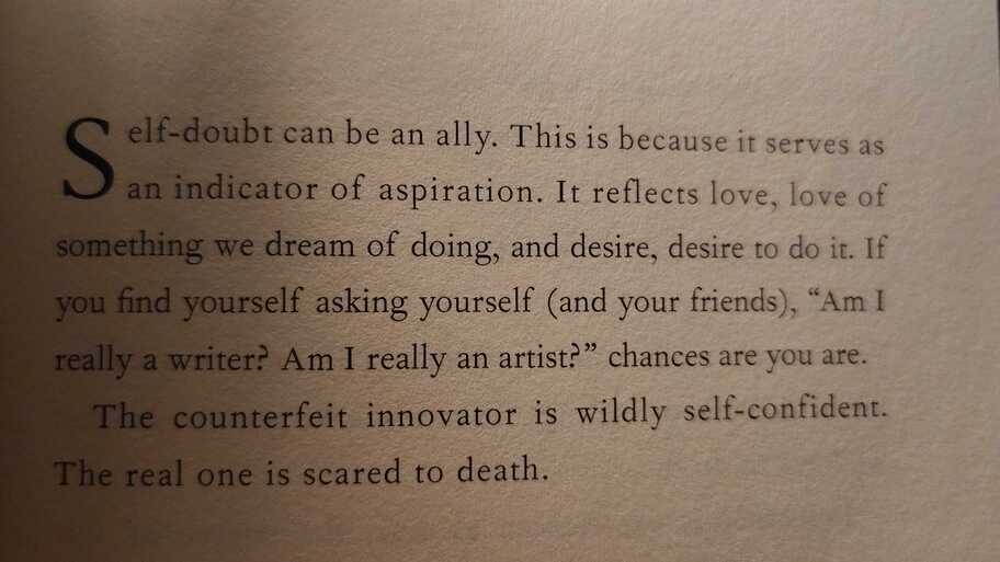 The counterfeit innovator is wildly self-confident. The real one is scared to death.  image