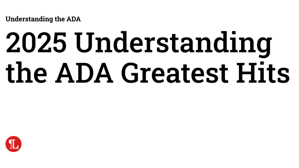 2025 Understanding the ADA Greatest Hits image image
