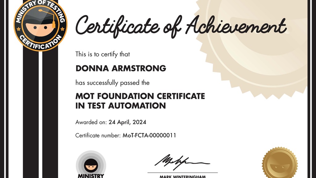 MoT Foundation Certificate in Test Automation image