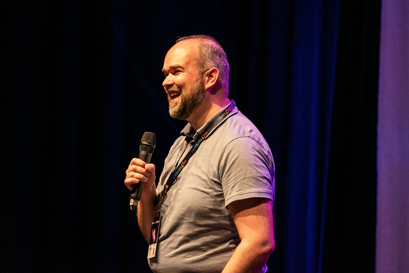 Jarsto van Santen laughing on the 99 second stage at MoTaCon 25.