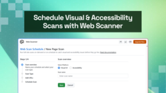 Now Live with TestMu AI Web Scanner: Schedule Visual &amp; Accessibility Scans At Scale image