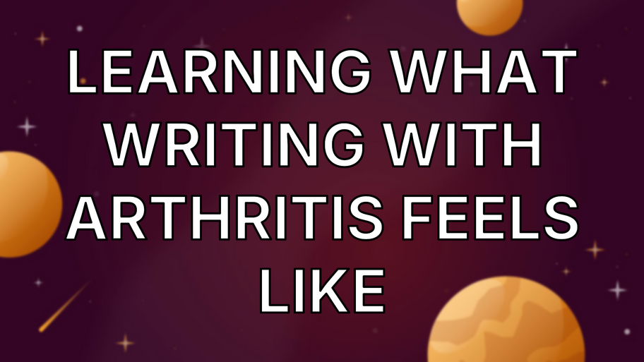 Learning what writing with arthritis feels like image