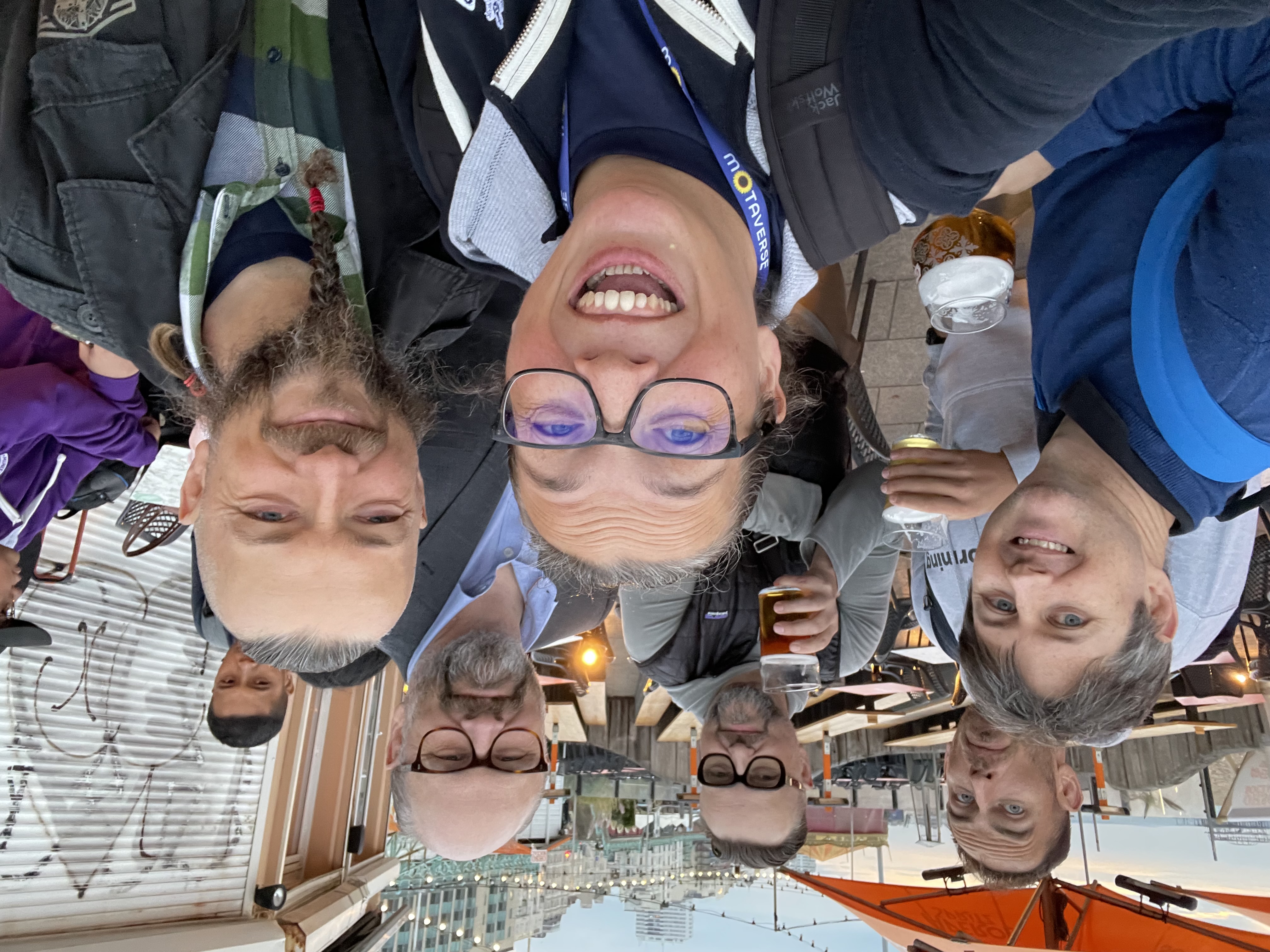 A selfie taken at the post MoTacon Meetup with Beren, Martin, Keith, Andrew, Rosie, Jokin.