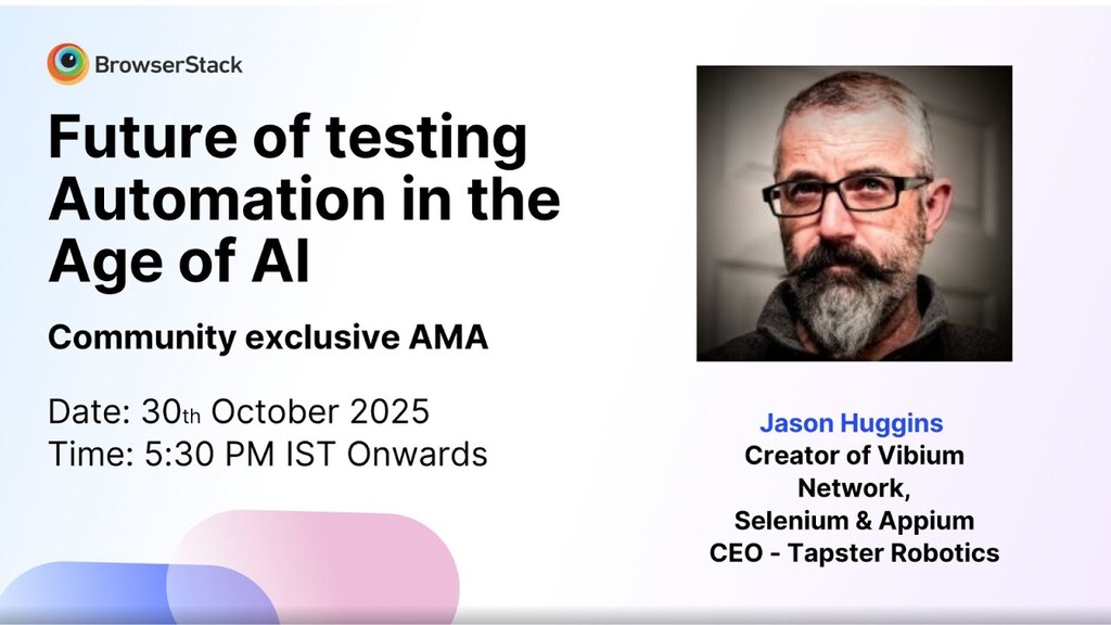 Future of Testing Automation in the Age of AI | Jason Huggins image