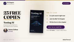25 Free Copies of Testing AI Book image