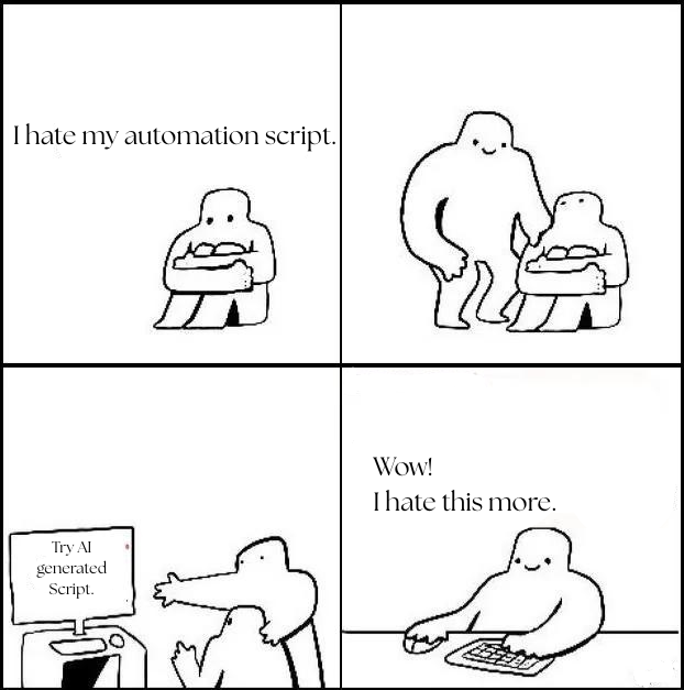 When We Use AI To Write Our Automation Script