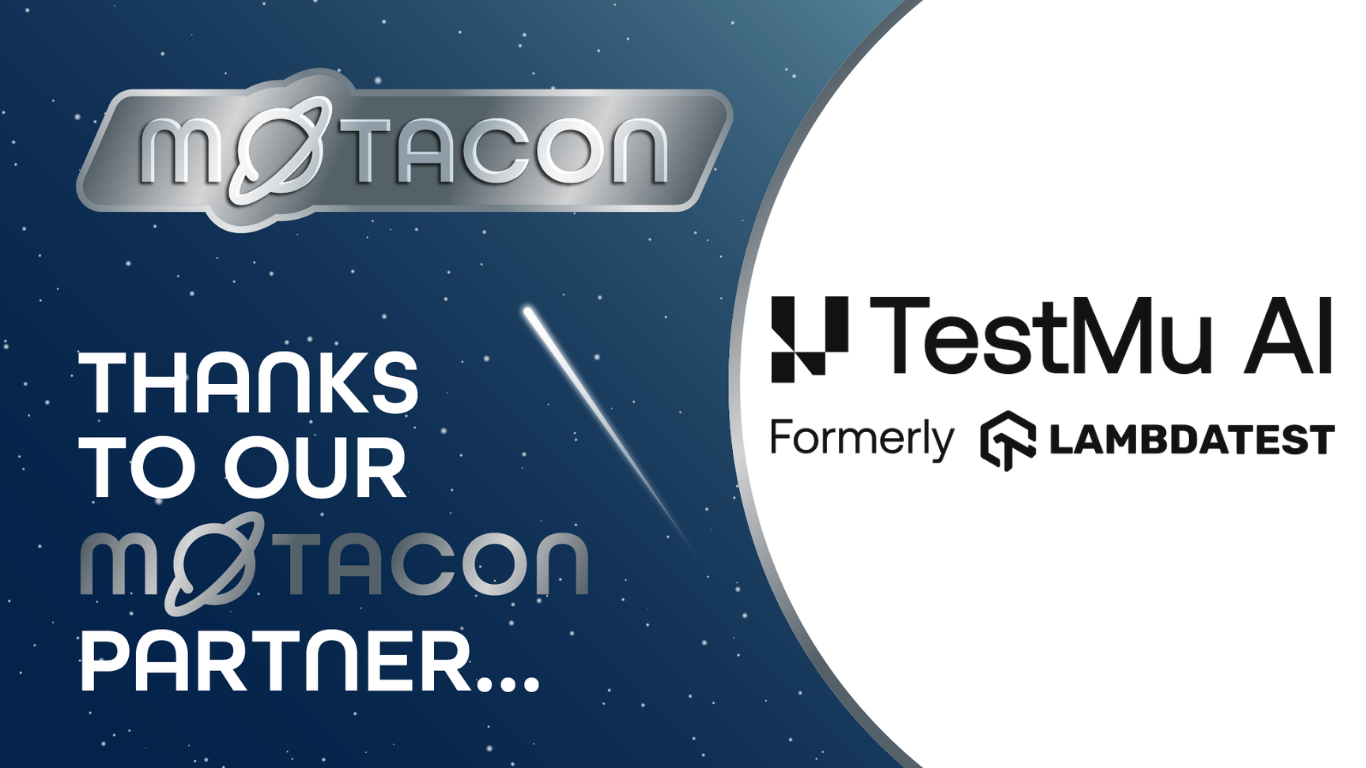 Against a starry blue background, a silver metallic MoTaCon logo sits in the top left, with white and silver text bel... image