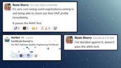  The Ahh Test naturally shifts “quality” left as part of every interaction. image