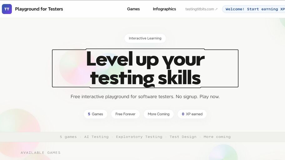 Tester's Playground image