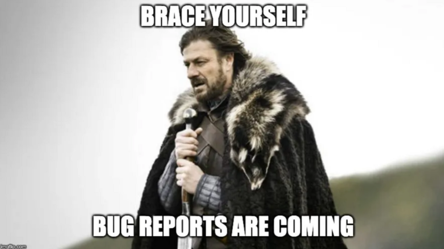 Think of bug reports as memes. image