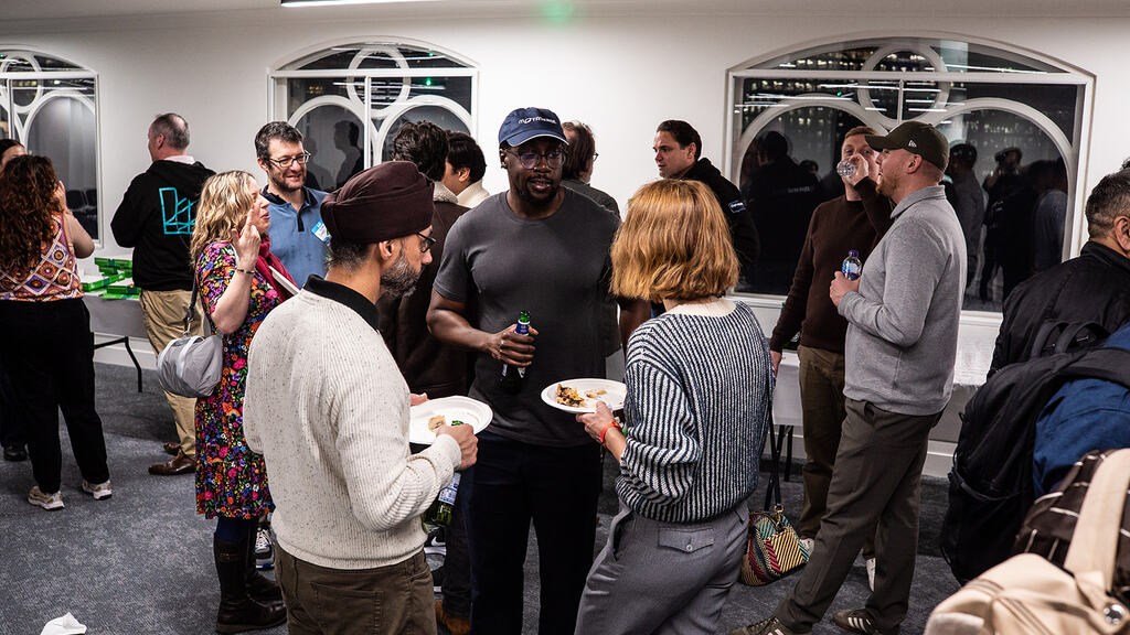 Quality people chatting away at MoT London