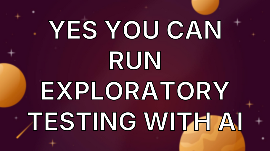 Yes you can run exploratory testing with ai image