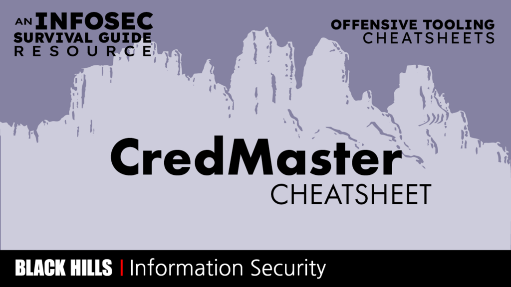 CredMaster Cheatsheet image
