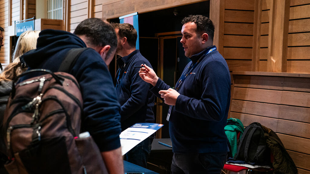 The SmartBear sponsor stand at MoTaCon.