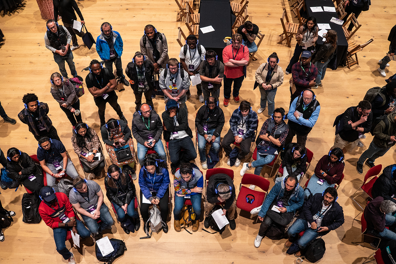 Postman sessions at MoTaCon, the view from above.