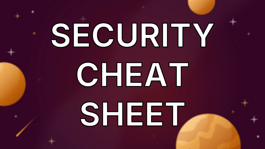 Security Cheat Sheet image