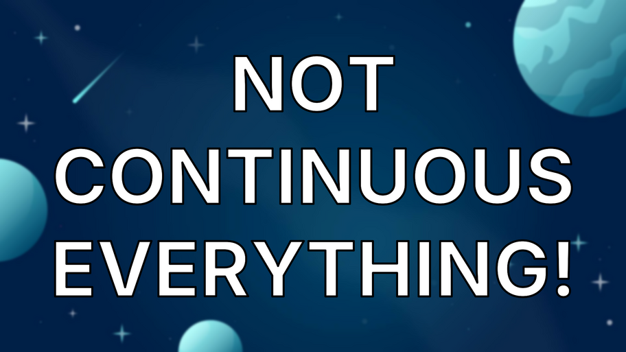 Not continuous everything! image