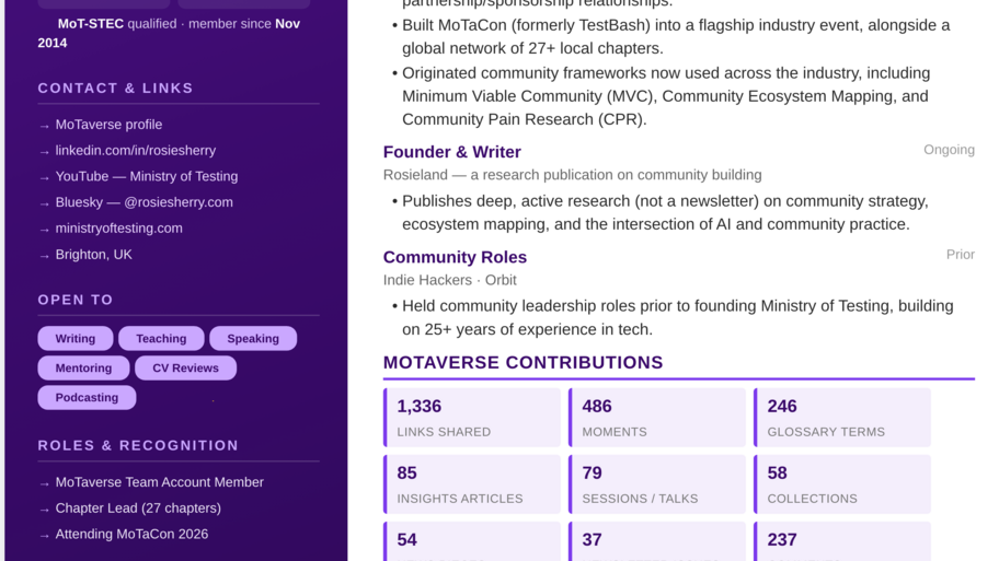 Prompt a CV from your MoTaverse Profile image