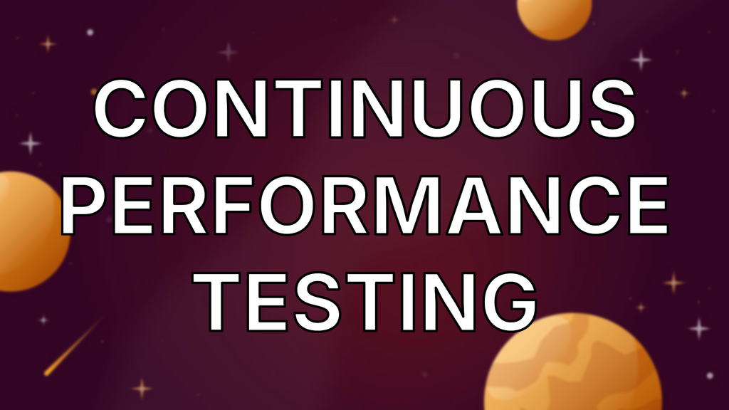 Continuous performance testing image