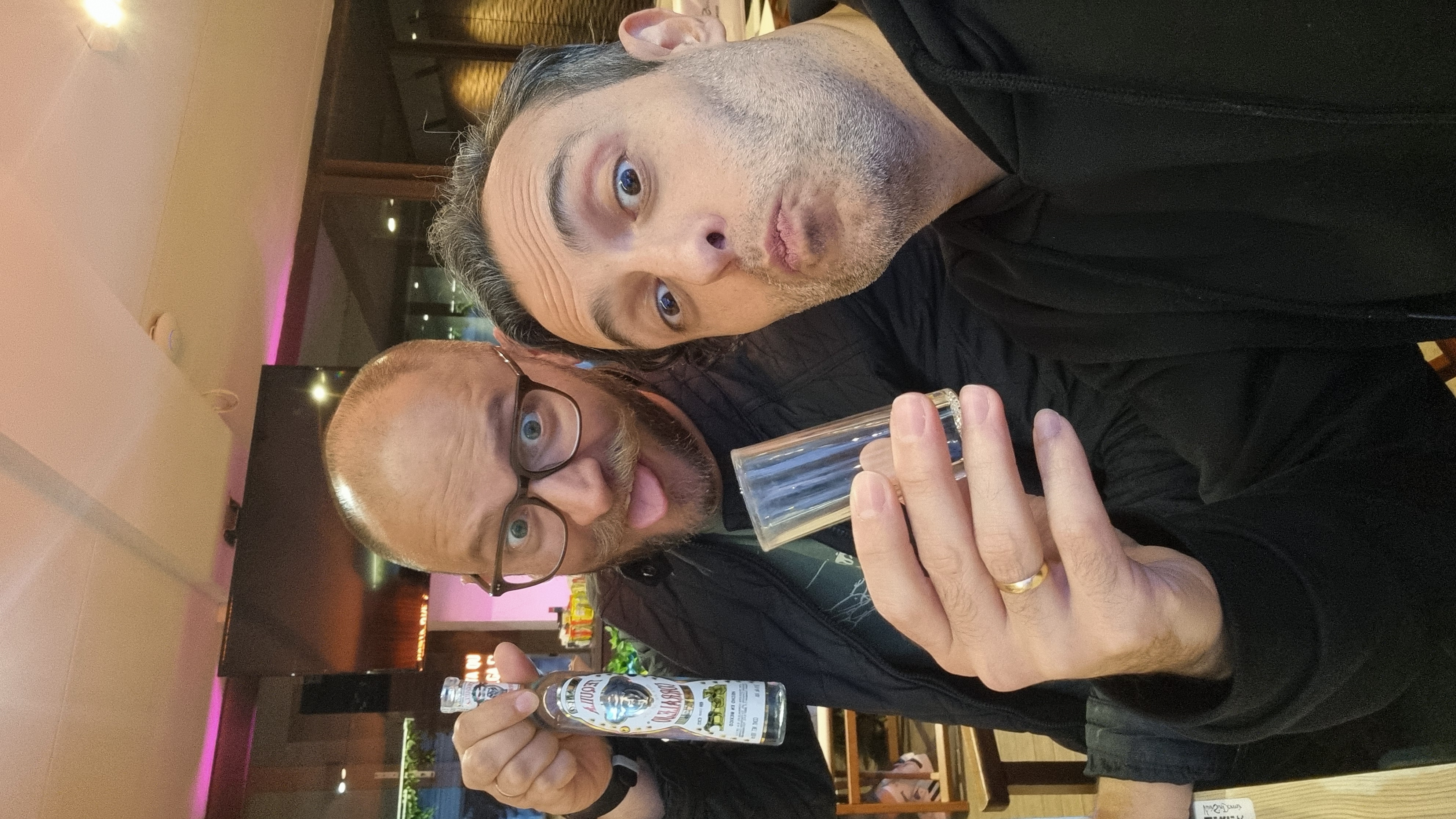 Two guys and a tequila
