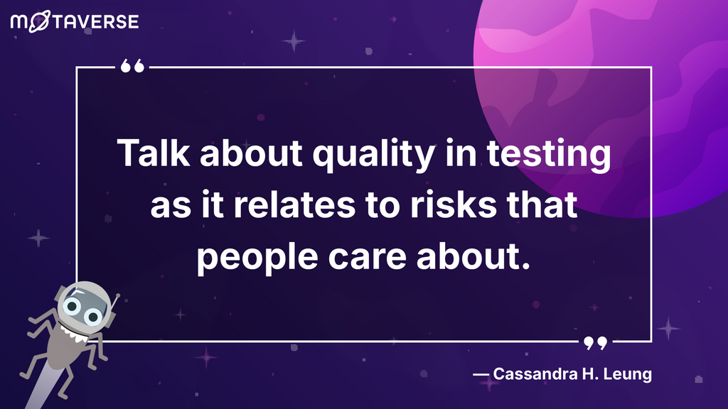 A quote graphic against a purple space-themed background featuring stars and a planet. The text, enclosed in a white ... image