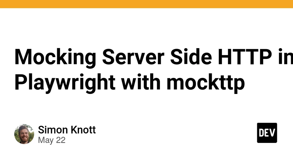 Mocking Server Side HTTP in Playwright with mockttp image image