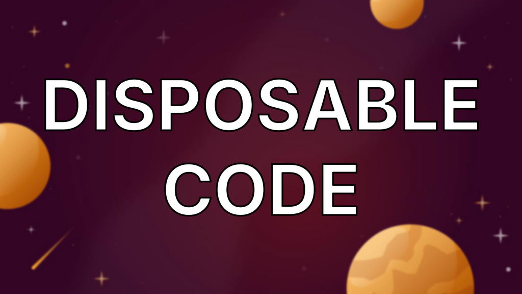 Disposable Code image