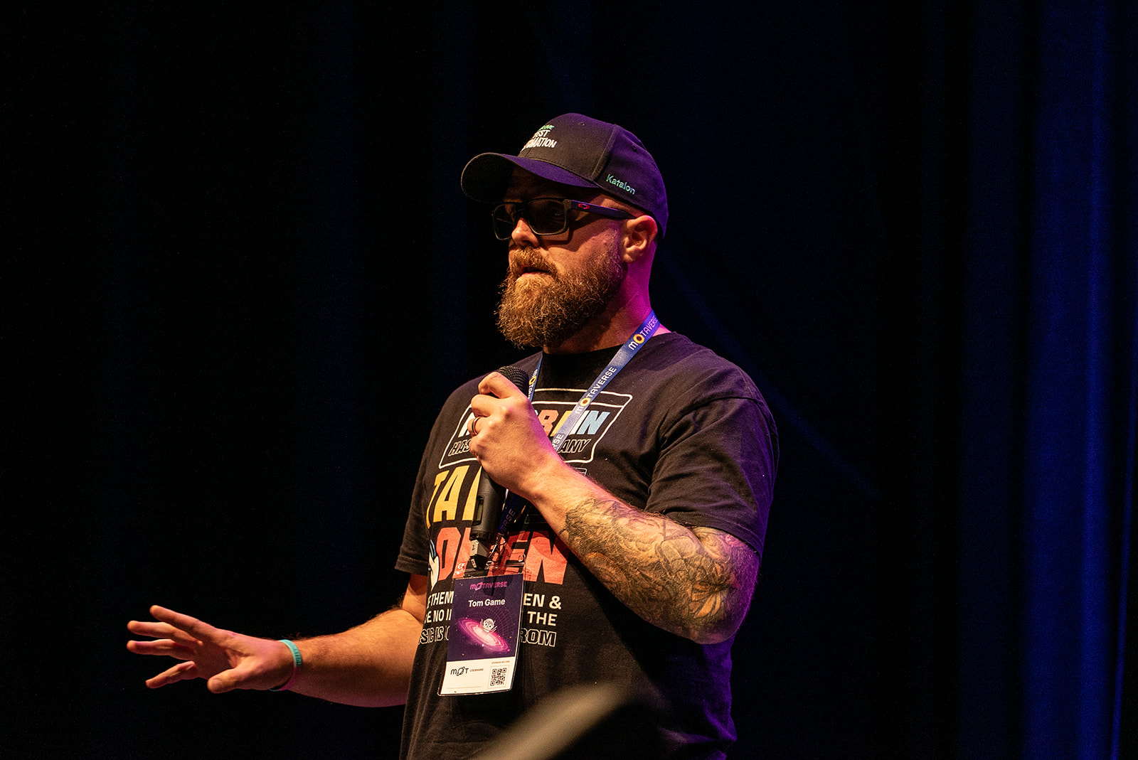 Tom Game taking to the 99 second talk challenge