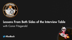 Whether you are looking for your first testing role or looking for your next opportunity this talk is packed with real-world interview experiences and lessons you can apply. image