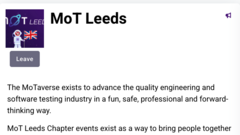 Leeds Chapter goes into the MoTaverse image