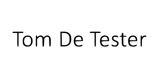 Tom De Tester logo