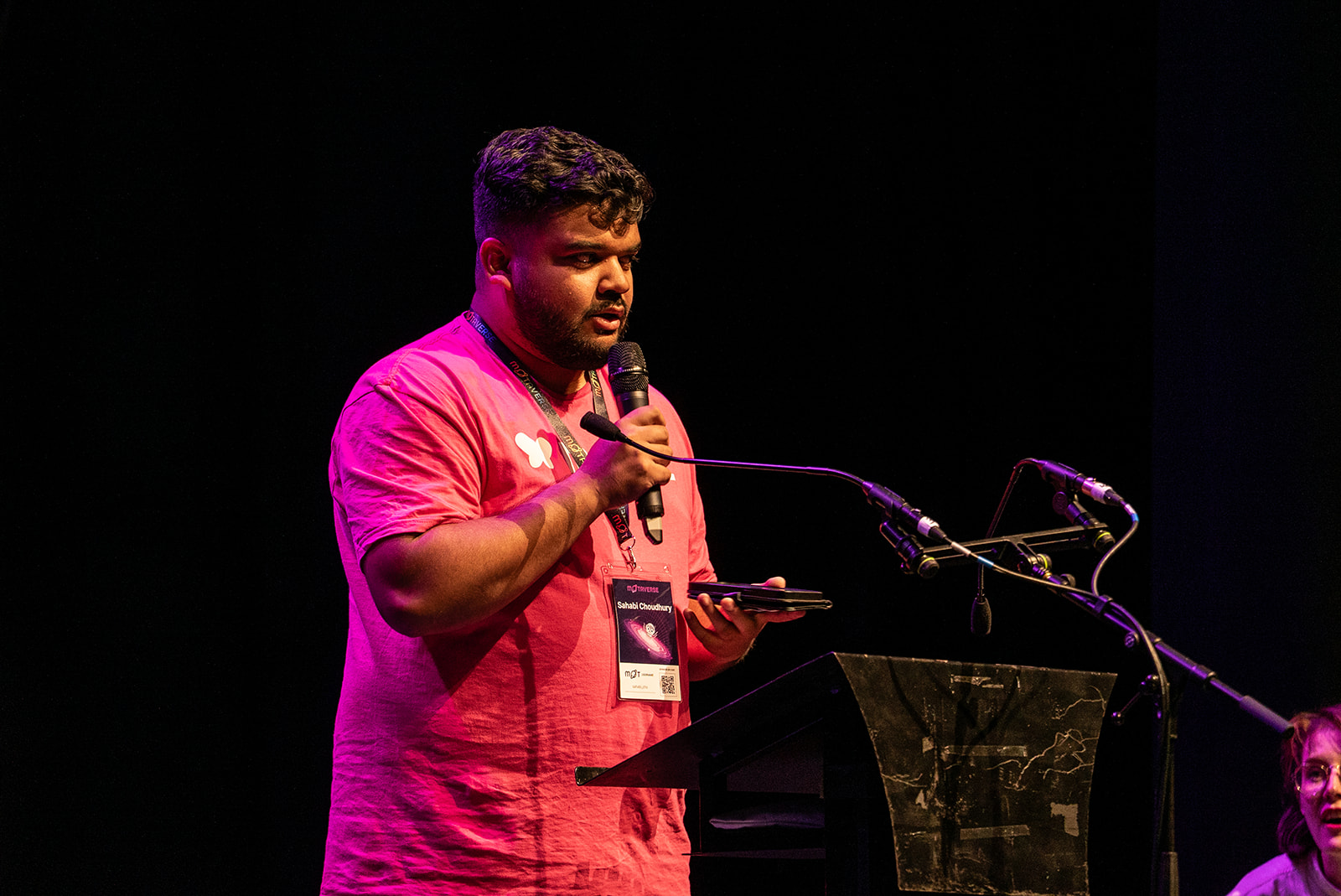 Sahabi Choudhury on the MoTaCon Stage 