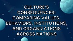 Culture’s Consequences: Comparing Values, Behaviors, Institutions, and Organizations Across Nations image