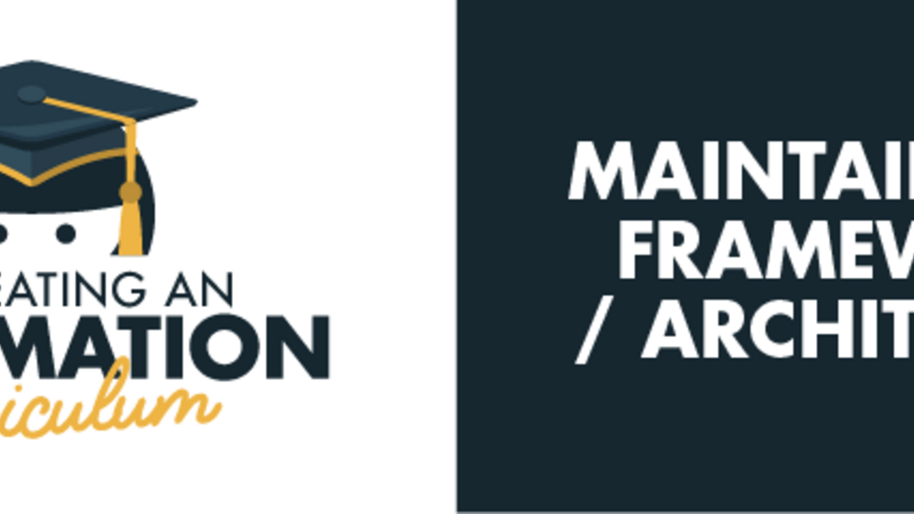 Maintaining a Framework Task Analysis  banner image