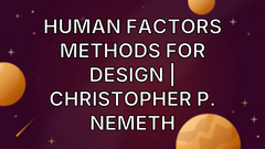 Human Factors Methods for Design | Christopher P. Nemeth image