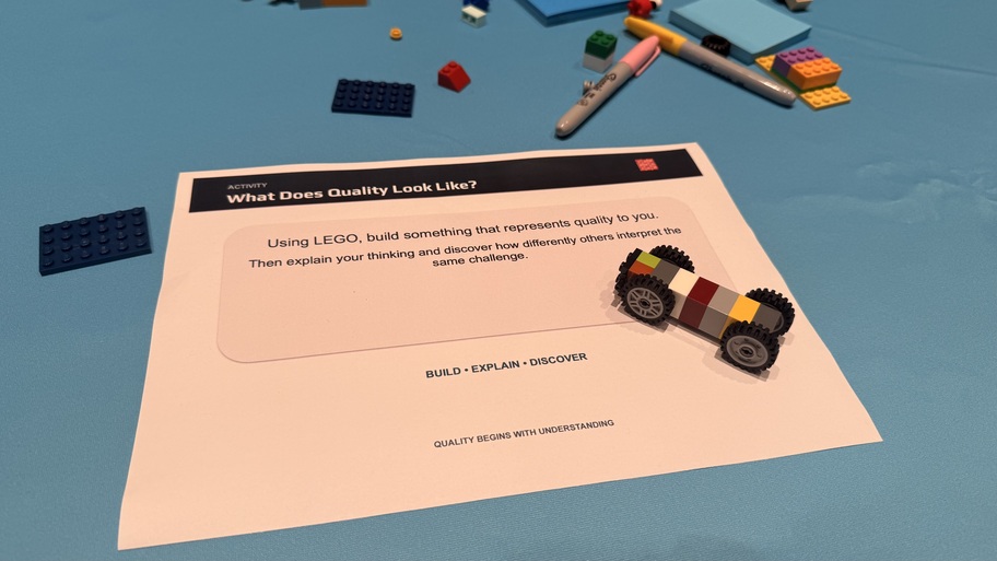 Enjoyed making the Lego with blue light  image