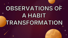 Observations of a habit transformation  image