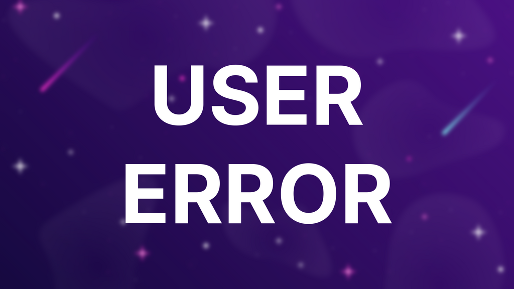 User Error image