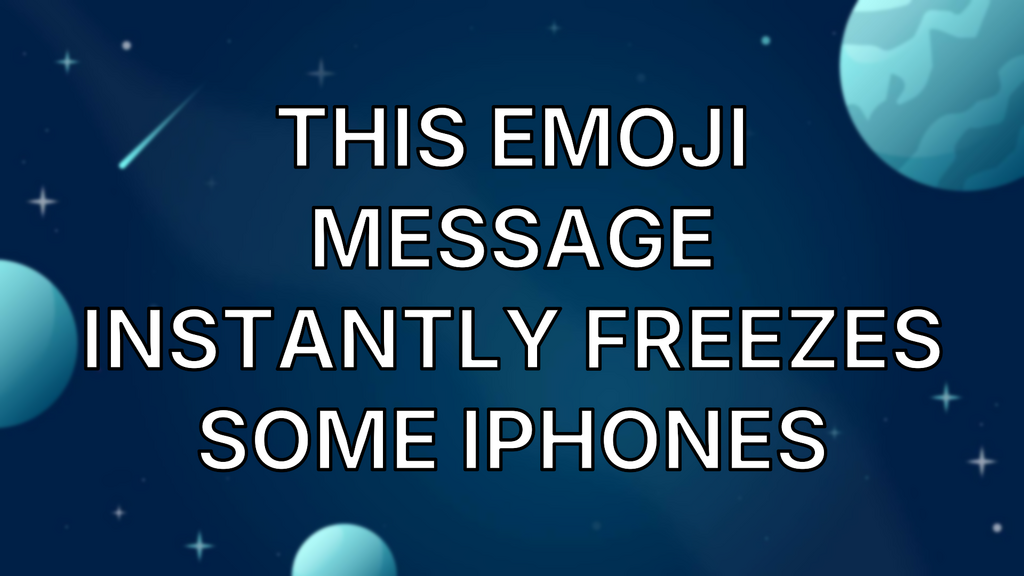 This emoji message instantly freezes some iPhones image