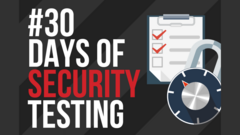 30 Days of security testing related challenges. image