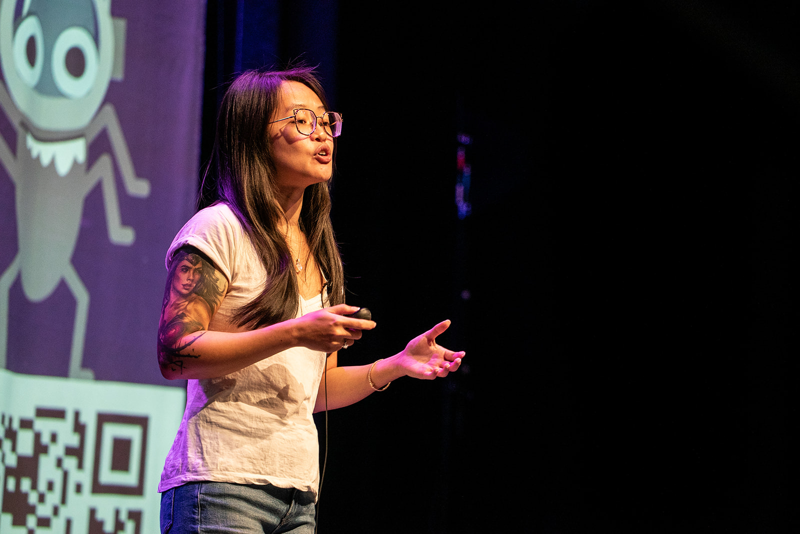Cassandra Leung on the MoTaCon stage
