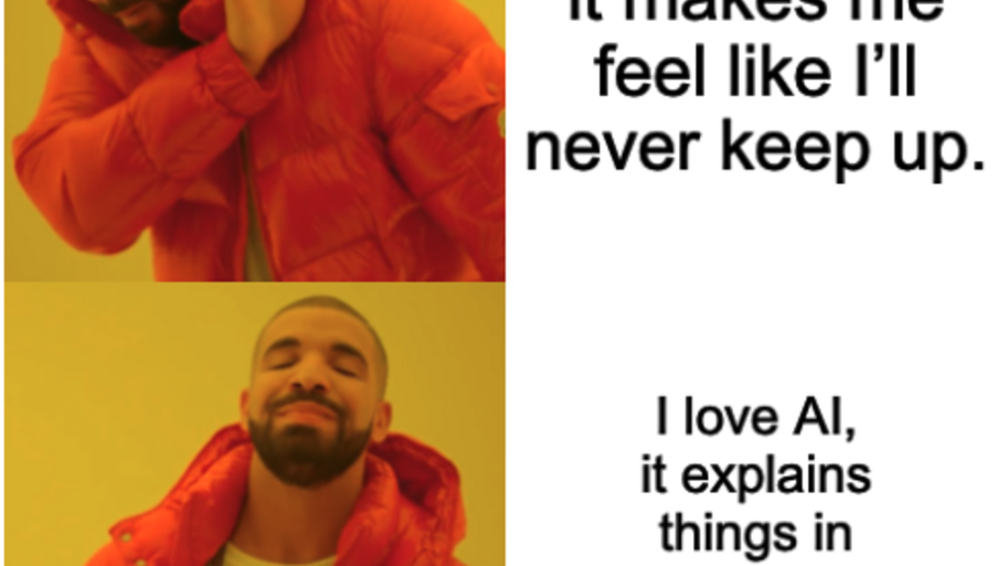 I love hate AI: It makes me feel like I'll never keep up, but... image