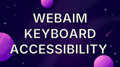 WebAIM Keyboard accessibility  image