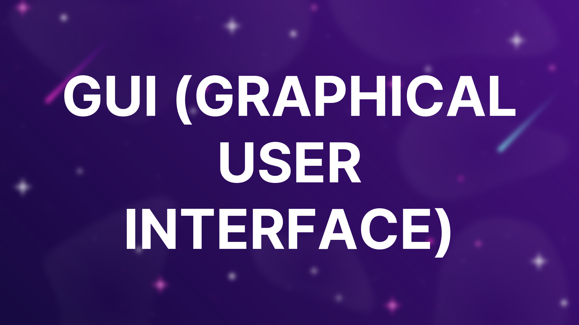 GUI (Graphical User Interface) | MoTaverse