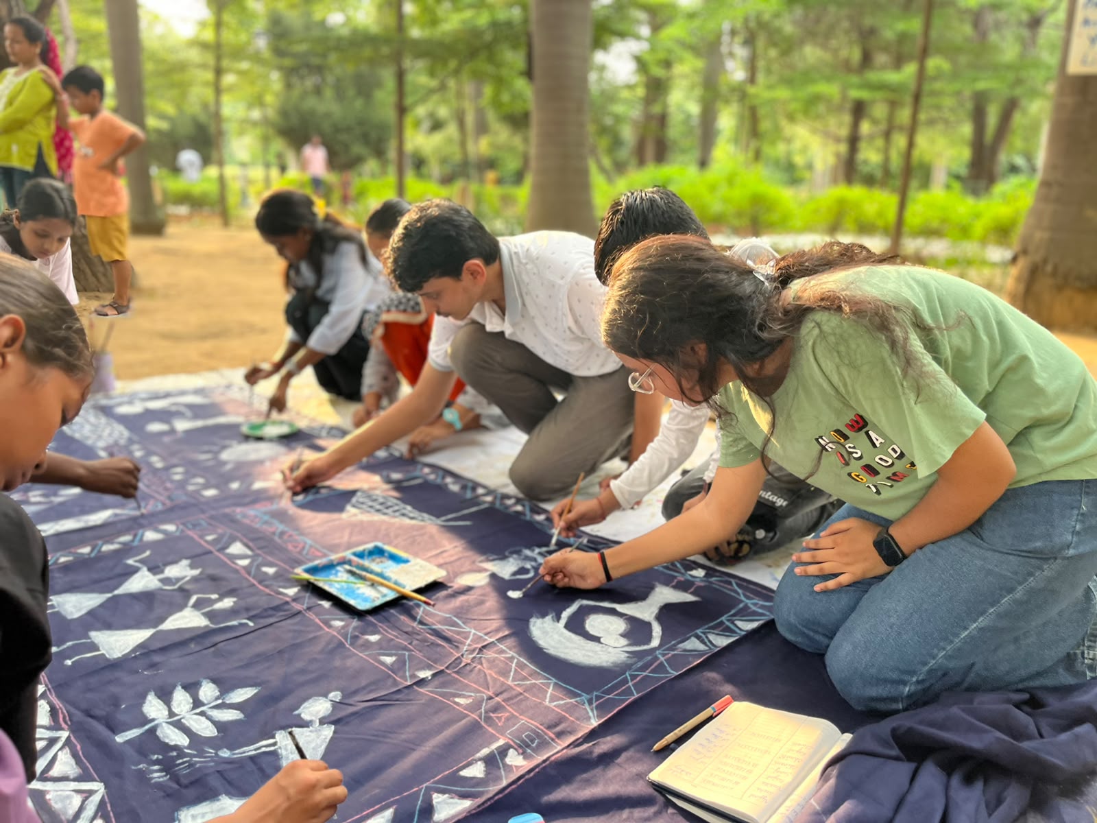 I participated in Creative Sundays as a team member, where we spent the evening painting together on a 5-metre-long c... image
