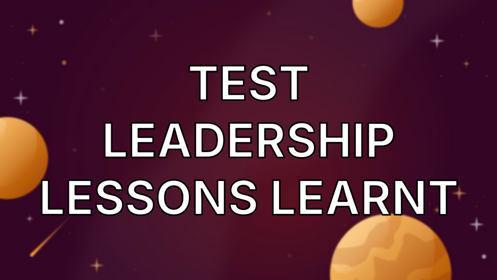 Test Leadership Lessons Learnt image