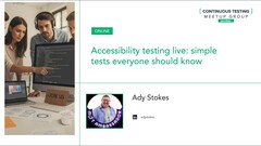 Accessibility testing live: simple tests everyone should know - Ady Stokes image