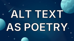 Alt Text as Poetry image
