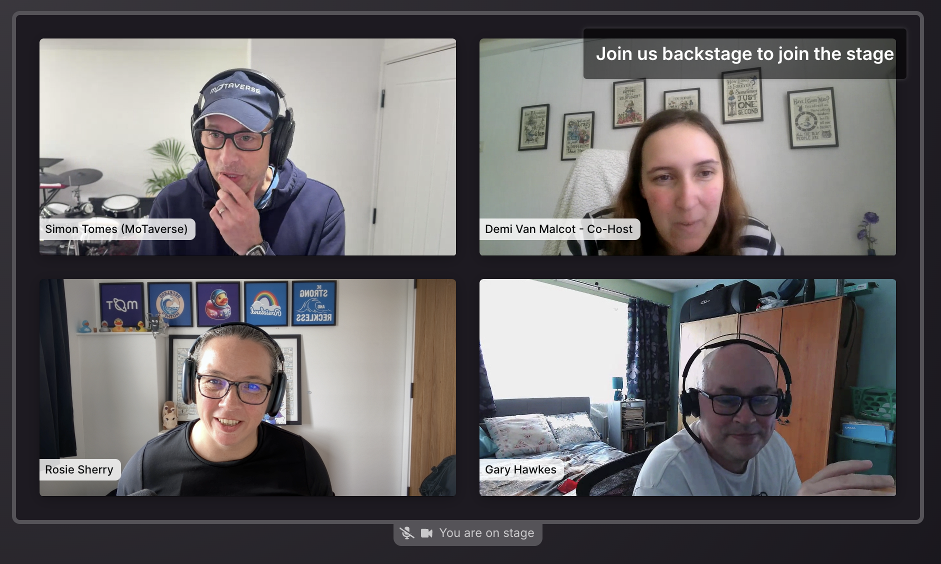 Screenshot of TWiQ hosts and speakers. image